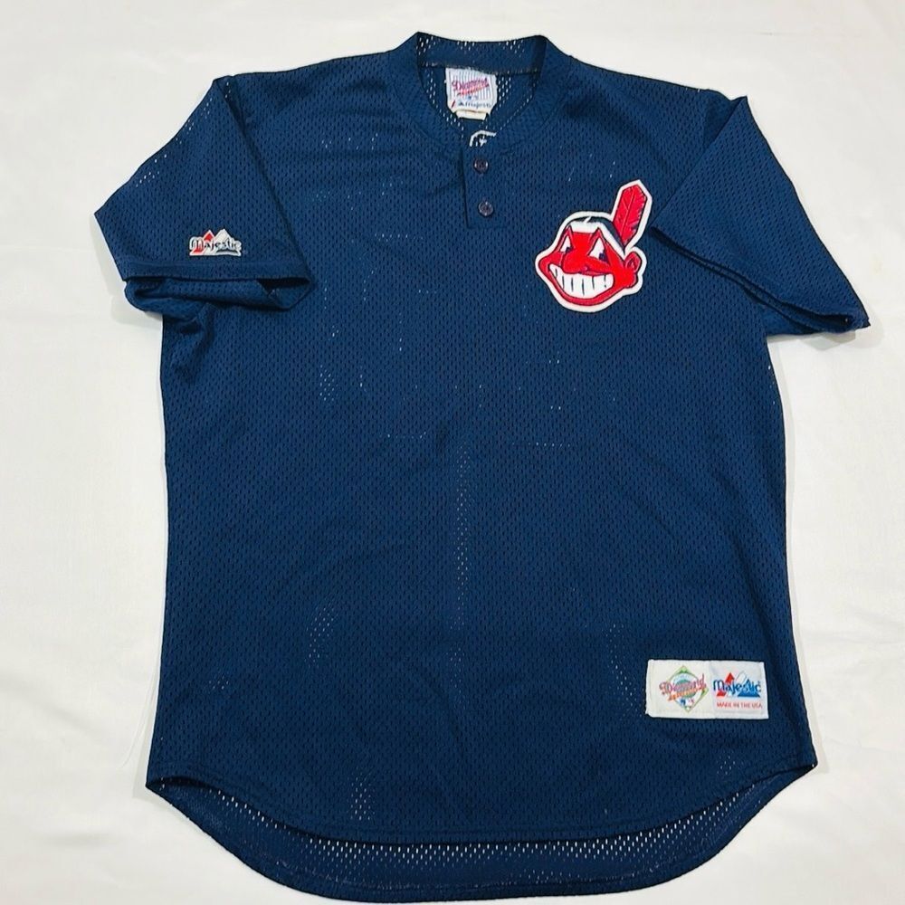 Vintage 90’s Cleveland Indians Eddie Murray #33 Majestic Baseball Jersey